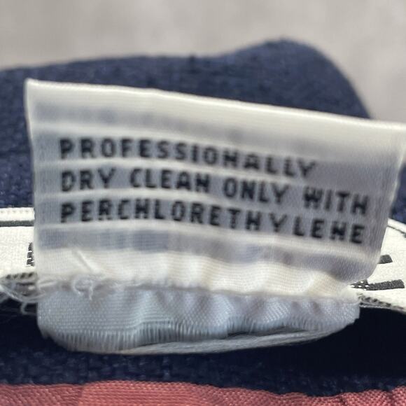 Vtg 90s Carlisle 100% Silk Blazer Jacket Women Sz 4 Blue Cropped Gold Button NWT - Picture 9 of 9